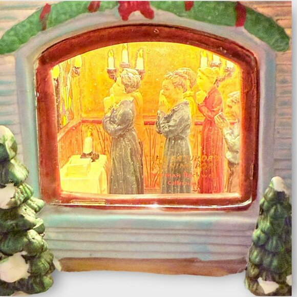 Norman Rockwell Christmas Village Church Building - Picture 3 of 10